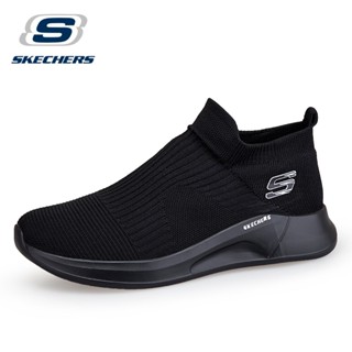 SKECHERS รองเท้ากีฬา รองเท้าสลิปออน สลิปออน ดีดกลับได้ แฟชั่นฤดูใบไม้ผลิ สําหรับผู้ชาย และผู้หญิง