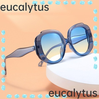 Eucalytus1 แว่นตากันแดด กรอบกลม ขนาดใหญ่ สําหรับผู้หญิง