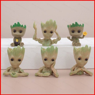 โมเดลฟิกเกอร์ Yelan Guardians of the Galaxy Groot ของเล่นสําหรับเด็ก เก็บสะสม ตกแต่งรถยนต์