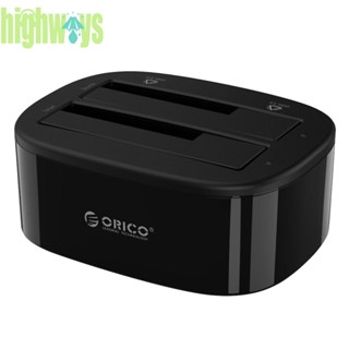 Orico แท่นวาง USB 3.0 เป็น 2.5 3.5 SATA Dual Bay External HDD SSD [highways.th]