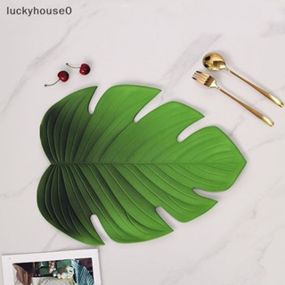 Luckyhouse0^^ แผ่นรองแก้ว EVA รูปเต่า ใบไม้ สีเขียว สําหรับตกแต่งปาร์ตี้