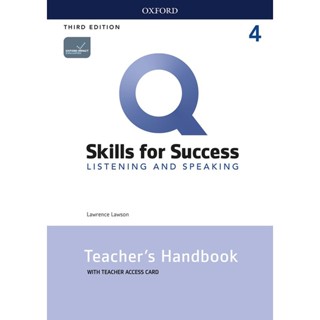 Bundanjai (หนังสือเรียนภาษาอังกฤษ Oxford) Q : Skills for Success 3rd ED 4 : Listening and Speaking Teachers Handbook