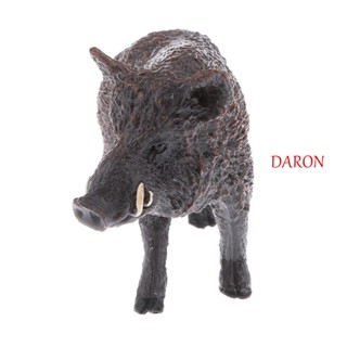 Daron โมเดลหมูป่าจําลอง ขนาด 2.8 นิ้ว ของเล่นสําหรับตกแต่งบ้าน