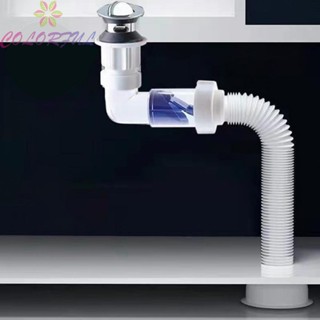 【COLORFUL】Drain Hose ABS Anti-blocking Sewer Deodorant Bathroom Kitchen Sink Brand New