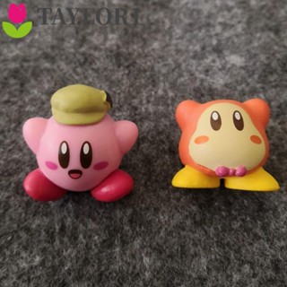 Taylor1 โมเดลฟิกเกอร์ PVC รูปการ์ตูนอนิเมะ Kirby Star Kirby สีชมพู ของเล่นสะสม สําหรับเด็ก