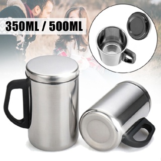 1pc New Stainless Steel Thermo Mug Coffee Mug Double Insulation Cup 350ml/500ml