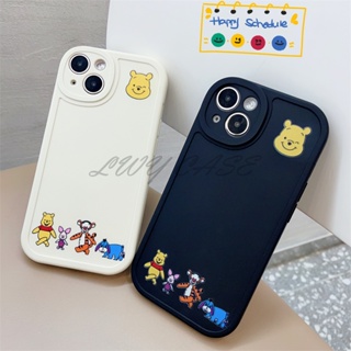 Lwy เคสโทรศัพท์มือถือแบบนิ่ม ลายการ์ตูนหมีพูห์ สําหรับ Oppo A16 A16s A54 A12 A12e A3s A5 Ax5 A7 A5s A31 2020 A9 2020 A5 2020 A53 A53s A33 A15 A15s A35 A92 A52 A57 A95 A93 F11 A9 F9