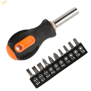 【VARSTR】Screwdriver Handle For Electrician Magnetic Cross Screwdriver Bits 1/4\