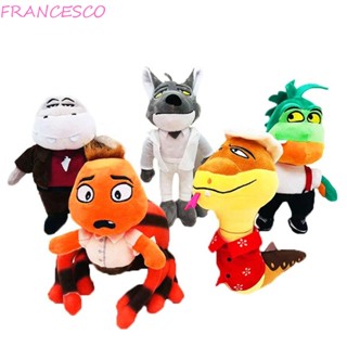 Francesco หมอนตุ๊กตานุ่ม รูปการ์ตูนหมาป่า Piranha เหมาะกับของขวัญ ของเล่นสําหรับเด็ก