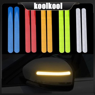 Kool สติกเกอร์สะท้อนแสง หลากสี สําหรับติดตกแต่งกระจกมองหลังรถยนต์