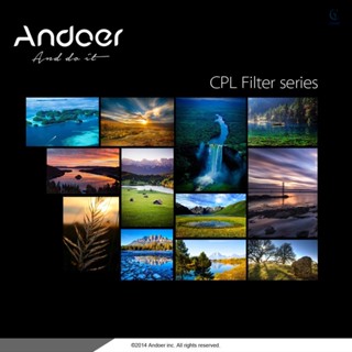 Andoer ฟิลเตอร์เลนส์กล้องโพลาไรซ์ CPL 58 มม. สําหรับเลนส์กล้อง DSLR