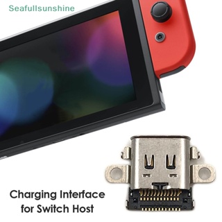 Seaf&gt; อะไหล่ซ็อกเก็ตชาร์จ USB C แบบเปลี่ยน สําหรับ Nintendo Switch Game Host 1 ชิ้น