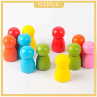 [Kokiya] ของเล่นไม้ Montessori Stacking เพื่อการศึกษา สําหรับเด็กก่อนวัยเรียน