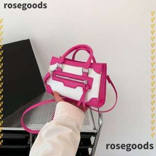 Rosegoods1 กระเป๋าสะพายไหล่ กระเป๋าถือ หนัง Pu ขนาดเล็ก สําหรับสตรี