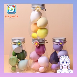 Diachath ฟองน้ําแต่งหน้า รูปไข่ สีแคนดี้ แห้ง และเปียก พร้อมกล่อง 6 ชิ้น