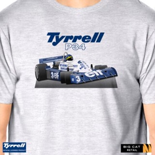 เสื้อยืด พิมพ์ลายรถแข่ง Peterson Tyrrell 1977 P34