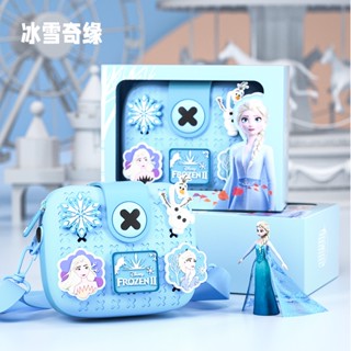 กระเป๋าเป้สะพายหลัง กระเป๋าสะพายไหล่ ขนาดเล็ก ลายการ์ตูนดิสนีย์ Frozen Diy เหมาะกับของขวัญ สไตล์เจ้าหญิง สําหรับเด็กผู้หญิง