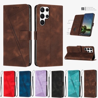 เคสโทรศัพท์หนัง แบบฝาพับ พร้อมช่องใส่บัตร สําหรับ Samsung Galaxy S23 FE S22 Ultra Plus Galaxy S23 Ultra