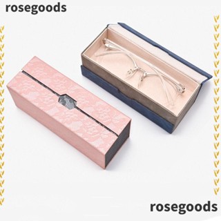 Rosegoods1 ที่ใส่แว่นตา PU แบบพกพา 2 คู่