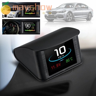 Mayshow เครื่องวัดความเร็วดิจิทัล OBD2 อิเล็กทรอนิกส์ หน้าจอแจ้งเตือนความเร็วสูง สําหรับรถยนต์