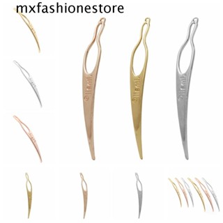 Mxfashione เข็มถักเปียผม โลหะ ทรงโค้ง DIY