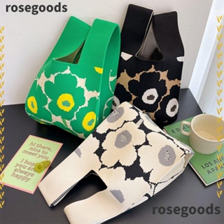 Rosegoods1 กระเป๋าถือ กระเป๋าสะพายไหล่ ผ้าถัก สําหรับผู้หญิง