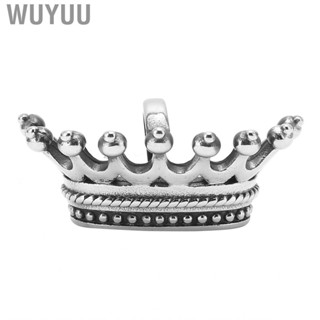 Wuyuu On Charm Pendants Silver Crown Zipper Pendant DIY Clothe