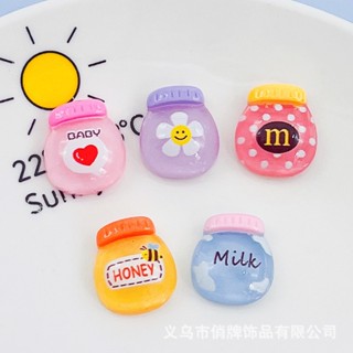 [2 #] Jibbitz Crocs กิ๊บติดผมเรซิ่น รูปดอกทานตะวัน M Bean Bee Milk Can DIY อุปกรณ์เสริม สําหรับขวดนม ขวดนมเด็กทารก QP รองเท้า