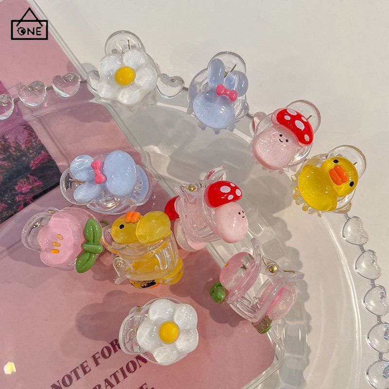 COD พร้อมส่ง-กิ๊บติดผมอะคริลิคดอกทิวลิปสีชมพูมินิเกาหลีน่ารักหน้าม้าเรียบง่ายเครื่องประดับผมเด็กผู้หญิง-a.one