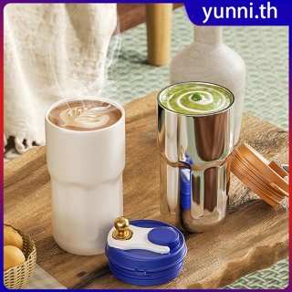 Smart Thermos กระติกน้ำ Digital Led Temperature 450ml แก้วกาแฟ Cup Stainless Steel Vacuum Flasks &amp; Thermoses Yunni