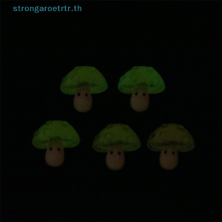 Strongaroetrtr โบว์เรซิ่น รูปการ์ตูนเห็ด ผัก หลังแบน แฮนด์เมด DIY สําหรับตกแต่งผมเด็ก 5 ชิ้น