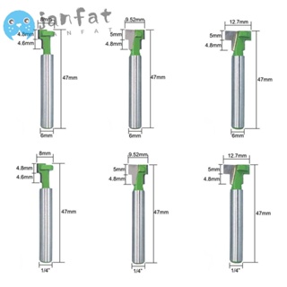 Janfat ดอกสว่านเราเตอร์ ก้านหกเหลี่ยม 6 มม. 6.35 มม. สะดวก สําหรับงานไม้