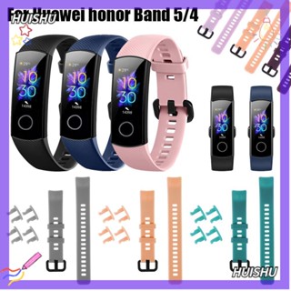 Hs สายรัดข้อมือ หลากสี แบบเปลี่ยน สําหรับ Honor Band 5 4