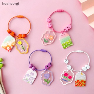 [hushcorgi] พวงกุญแจอะคริลิค จี้การ์ตูนน่ารัก แฮนด์เมด DIY สําหรับตกแต่งกระเป๋า เสื้อผ้า