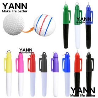 Yann1 ปากกามาร์กเกอร์ลูกกอล์ฟ แบบพกพา หลากสี สําหรับนักกอล์ฟ 10 ชิ้น