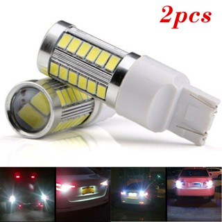 หลอดไฟเลี้ยว Led T20 W21 5W 7443 W21W 12V 33SMD DRL สีขาว สําหรับรถยนต์ 2 ชิ้น