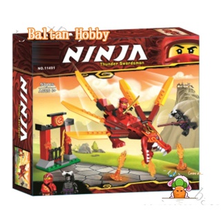 Baltan toy BH1 ของเล่นตัวต่อ รูปมังกรไฟ Ninjago 71701 Kais Fire 11491 EN5