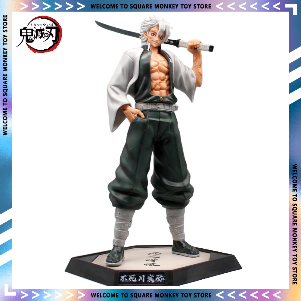 30 ซม.Demon Slayer Shinazugawa Sanemi Sabito รูปอะนิเมะตัวเลข Kimetsu ไม่มี Yaiba รูปปั้นตุ๊กตาของเล