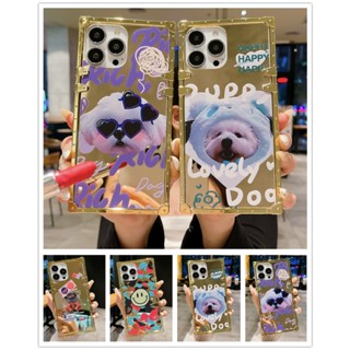 เคสโทรศัพท์มือถือ ลายสุนัข VIP พร้อมกระจก แฟชั่นหรูหรา สําหรับ Infinix NOTE12 G96 PRO 2023 NOTE11S NOTE10S NOTE8i note7 note 12 7 8i 10pro 11s 11pro 12i