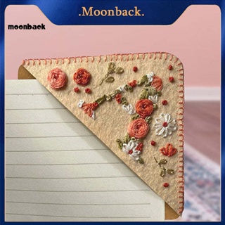 &lt;moonback&gt; ที่คั่นหนังสือ กันฉีกขาด อุปกรณ์เสริมสํานักงาน เย็บปักถักร้อย ที่คั่นหนังสือ คลิปตัวอักษร ออกแบบ