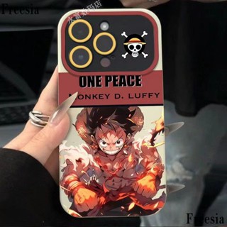 เคสมือถือ แบบนิ่ม ลายลูฟี่วันพีช สําหรับ Apple 14 Pro Max Iphone 13 Pro 12 11 7p OA2D