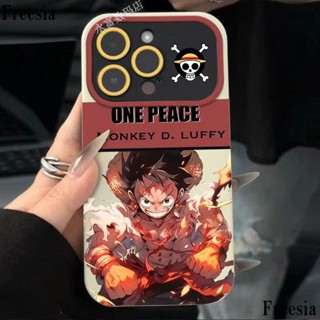 เคสโทรศัพท์มือถือนิ่ม ลายการ์ตูนลูฟี่ One Piece สําหรับ Apple Iphone 14promax 13pro 12 11 7p XX4Q