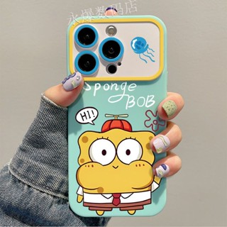 เคสมือถือ แบบนิ่ม ลาย Spongebob SquarePants สําหรับ Apple 14 Pro Max Iphone 13 Pro 12 11 7p HJJ8