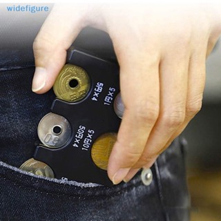 Widefigure กล่องเก็บเหรียญยูโร สําหรับรถยนต์