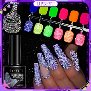 ♕ Lilycute เจลทาเล็บสะท้อนแสงหลากสีสะท้อนแสง Super Flash Shiny Functional Uv Led Phototherapy Glue Nail Art For Nail Shop 5g UPBEST