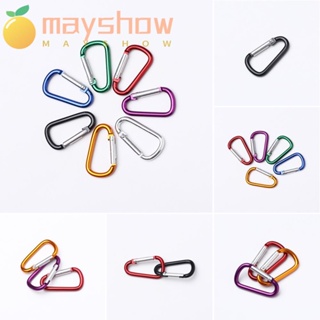 Mayshow 5/10 ชิ้น หัวเข็มขัดปีนเขา คุณภาพสูง อุปกรณ์ความปลอดภัย คาราบิเนอร์ โลหะผสม