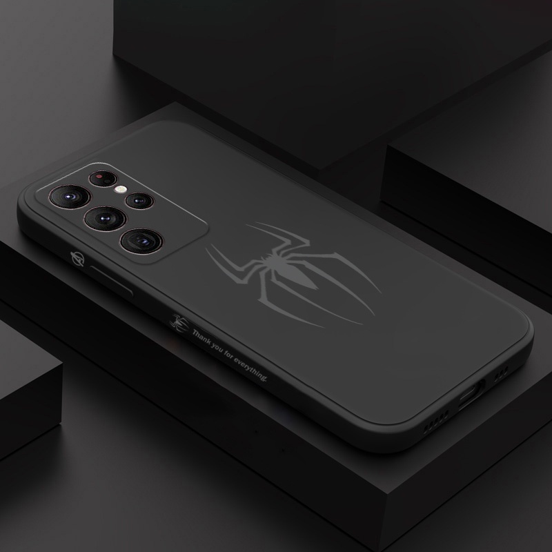 Spider ค ้ างคาวสําหรับ Samsung Galaxy S23 S24 Ultra S22 Plus S21 S20 S23 FE A55 A35 A15 A05 A51 A14 A34 A54 A32 A23 A33 A73 A53 A52 A72 A51 A71 ซิลิโคนฝาครอบป ้ องกัน