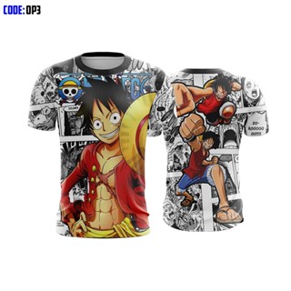 ชุดการ์ตูนอนิเมะ One Luffy | บาจู | เสื้อกีฬาแขนสั้น ลายทีม Jersey