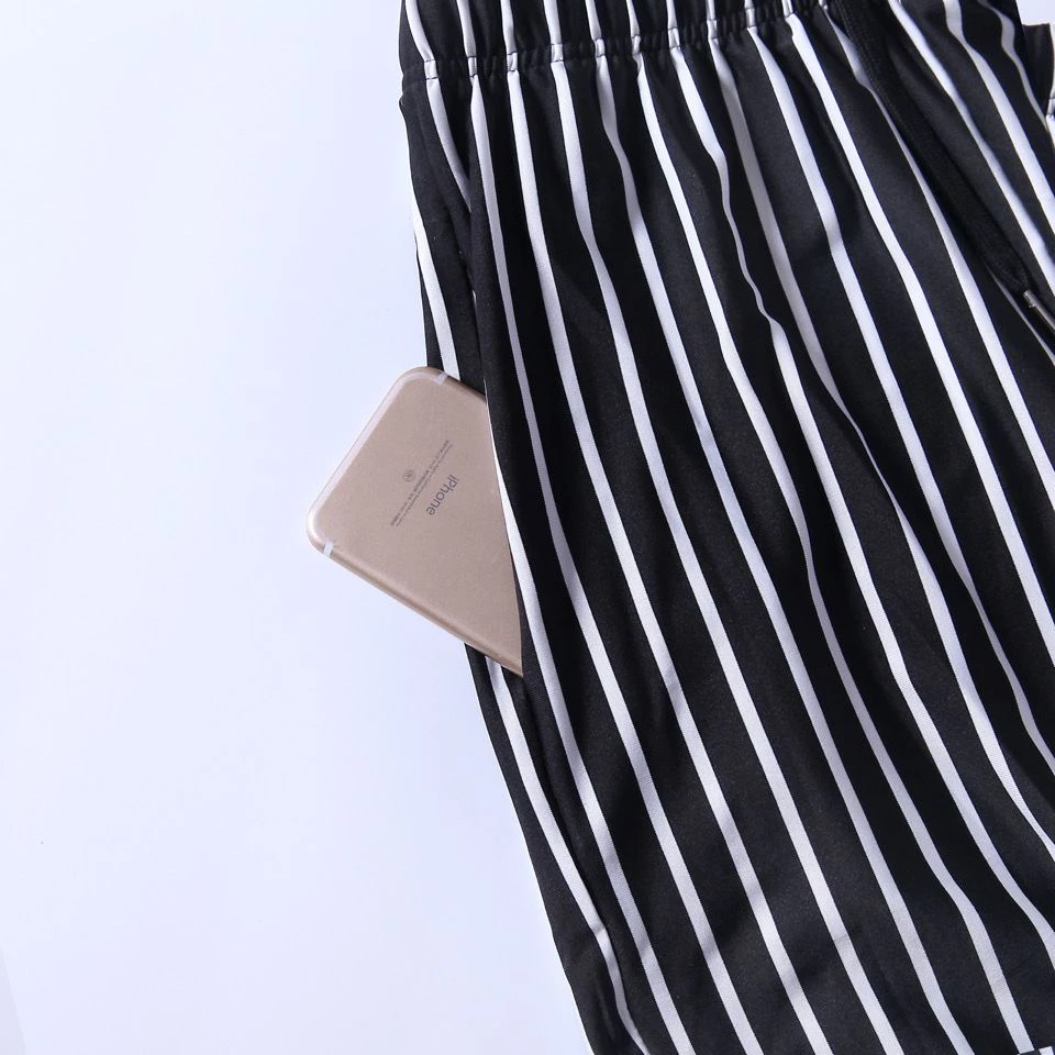 กางเกงขาสั้นลำลองลายทาง Zyq019 สำหรับผู้ชาย thumbnail 8