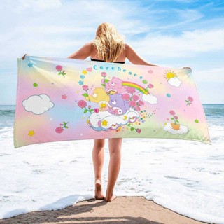 ผ้าเช็ดตัว Care Bears ผืนใหญ่  เนื้อผ้านาโน ซับน้ำดี แห้งไว พร้อมส่ง 4 ลาย ขนาด 150×75 cm